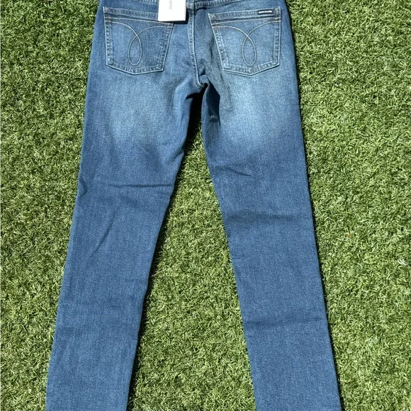 Calvin Klein Jeans Boys Blue Skinny Jeans - Picture 8 of 16